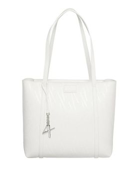 Borsa Shopper Armani Exchange da Donna - Bianco