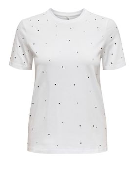 T-shirt Only Globe da Donna - Bianco