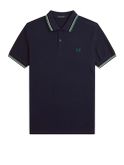 polo fred perry twin tipped da uomo - blu