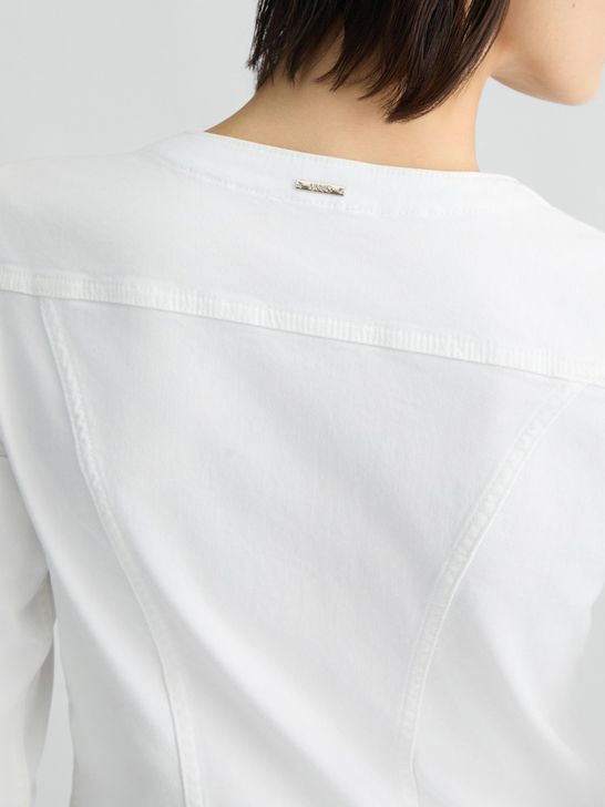 ジャケット LIU JO Woman Jacket White WA5286T1811 M9461 LIU JO BLACK Giacca Donna CA5286T4691 X0256 Bianco