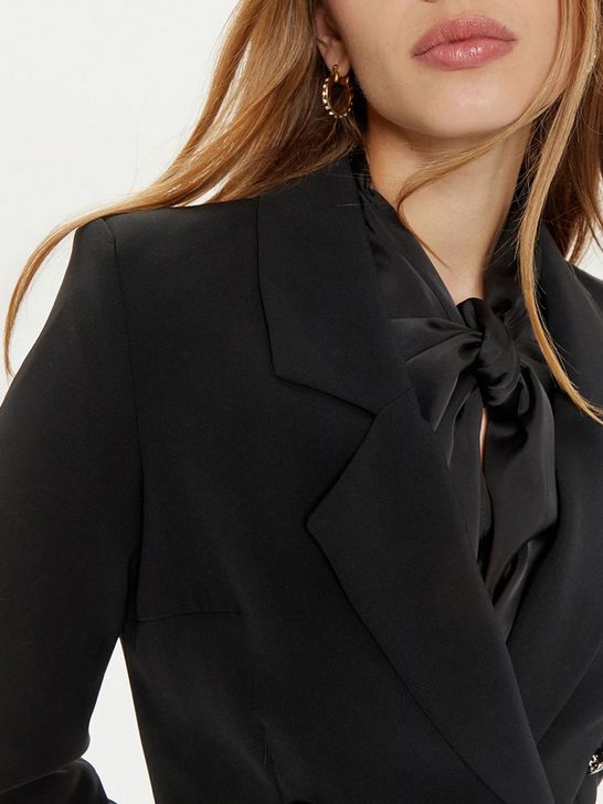 Blazer Guess Leonie Belted da Donna - Nero | Zedstore