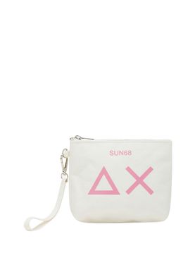Borsa Pochette Sun68 Canvas da Donna - Bianco